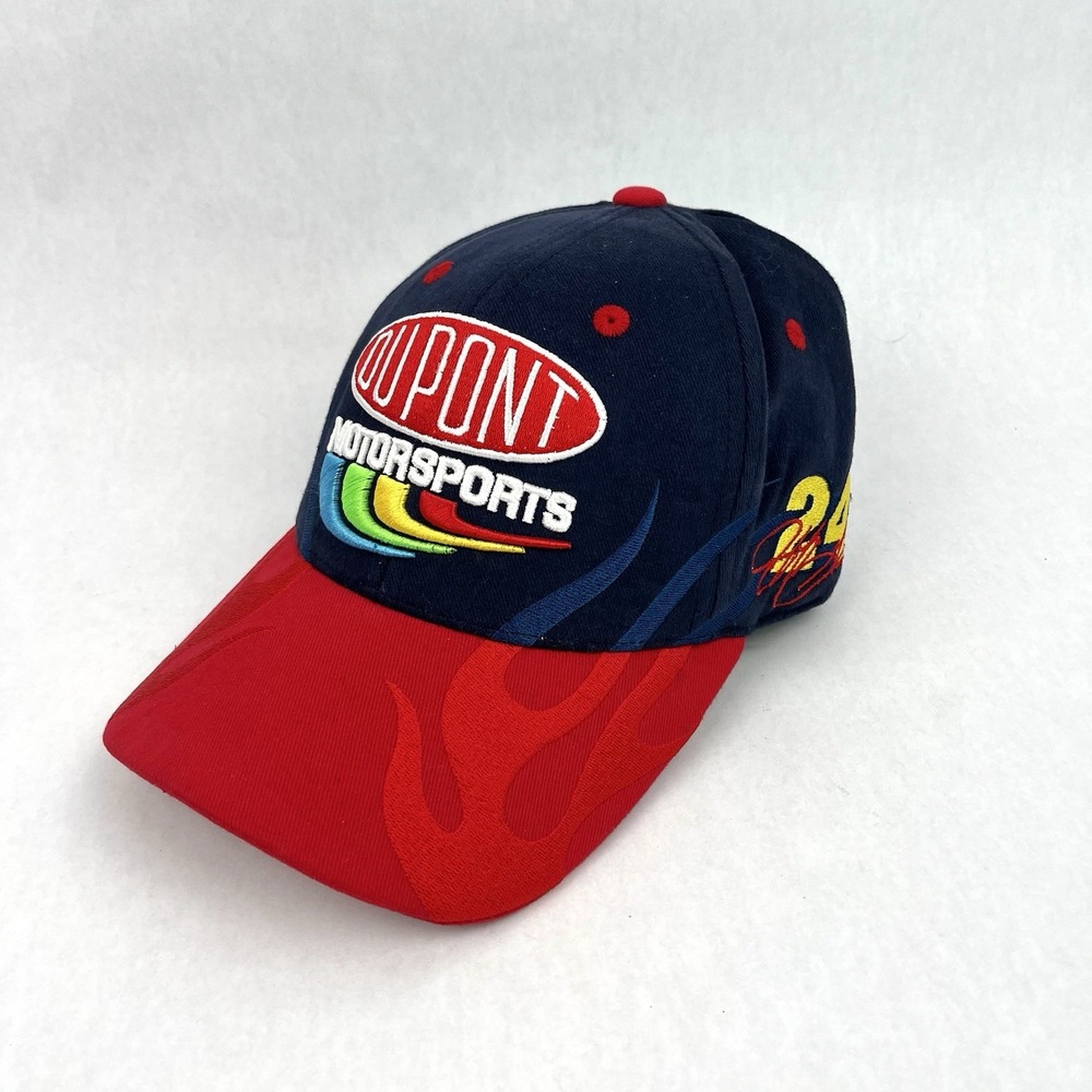 Vintage Jeff Gordon Dupont Motorsports Flexfit Hat Cap #24 Nascar Racing Chase